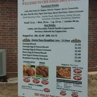  a sign for the restaurant