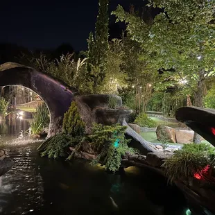 Beautiful landscaping while playing well designed miniature golf