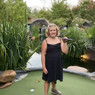 Beautiful mini golf course