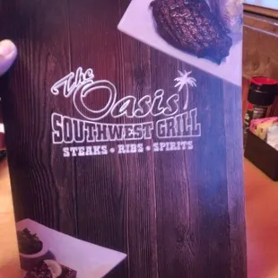 the menu