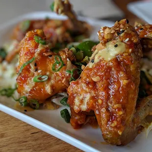 a close up of a plate of food