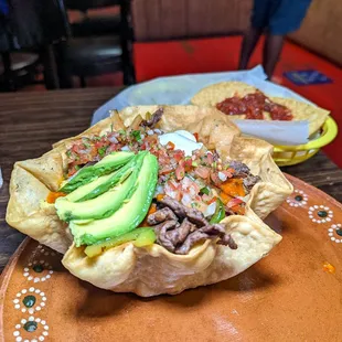 steak taco salad $11