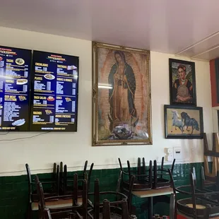 The menu