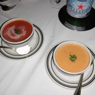 Gazpacho &amp; Shrimp Bisque