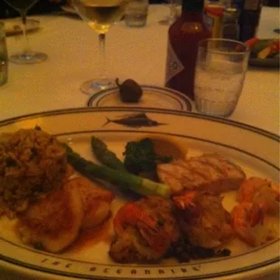 Seafood grilled mix