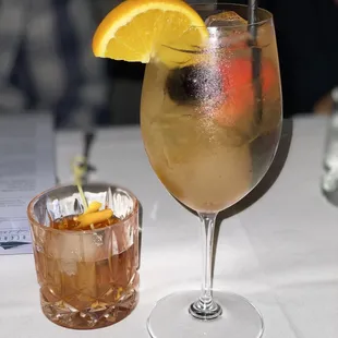 Stout Old Fashion &amp; St. Remy White Sangria