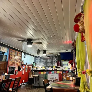 the interior of the restaurant