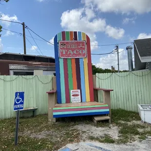 The Big Chair outside