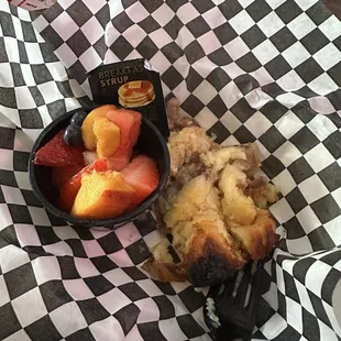 French Toast Pie (with a couple bites out of it!)