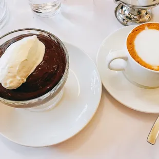 Odeon Chocolate Pudding and a cappuccino
