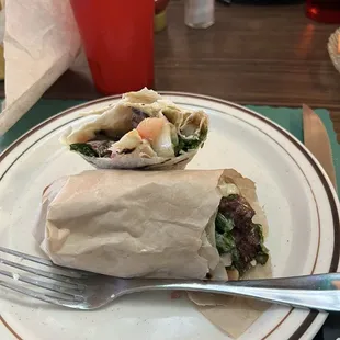 Black and bleu wrap
