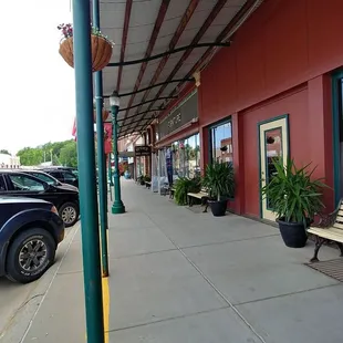 Small town store front location.