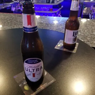 two bottles of beer