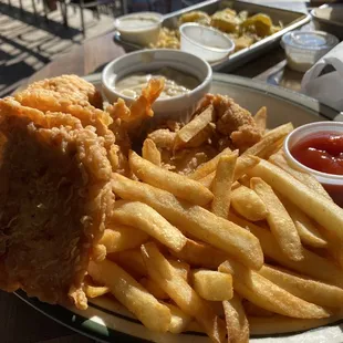 Chicken tenders and fries