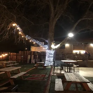 Outdoor seating with a nice ambiance
