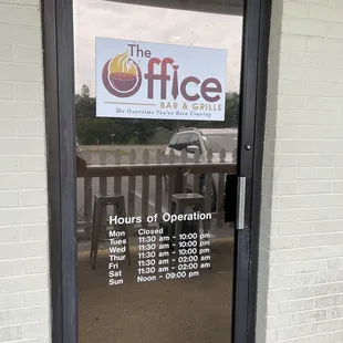 the front door