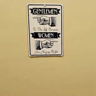 a variety of restroom signs