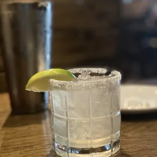 Top Shelf Margarita on the rocks with salt!!!