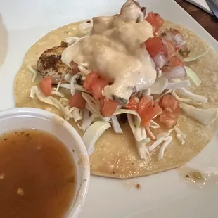 Crispy shrimp taco - happy hour menu