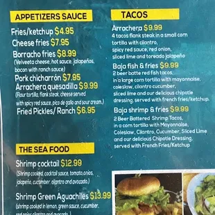 menu, soups and chowder