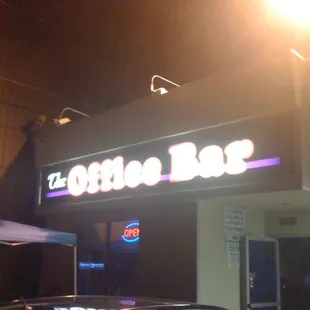 a car parked in front of it