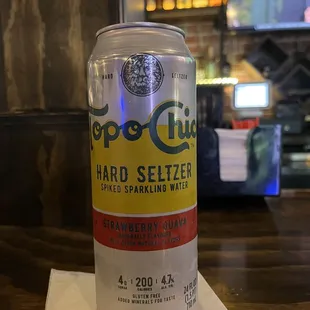 a can of hard seltzer
