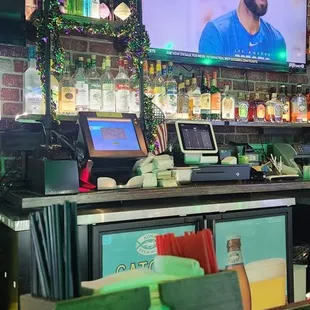 First time here and they've got a nice stocked bar