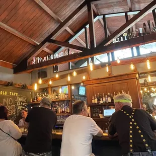 people sitting at the bar