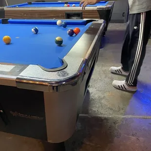 The pool table