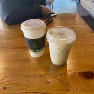 Cappuccino &amp; pumpkin cold foam iced matcha