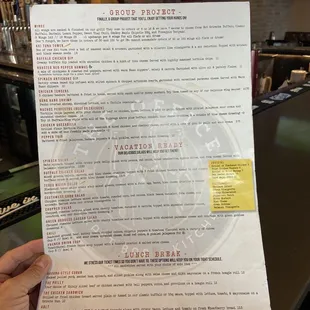 Menu 7/22