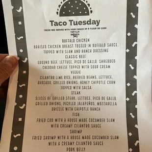New taco Tuesday choices 6/20/23