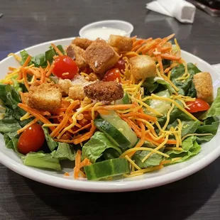 Side salad with house made ranch dressing