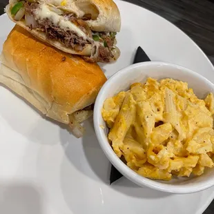 The Philly with a side of mac