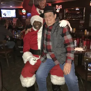 A little too much chimney dust. My buddy John.