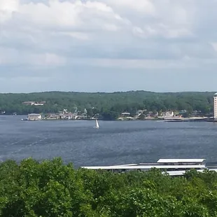 The view from the bar and patio