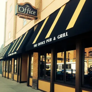 the outside of the building