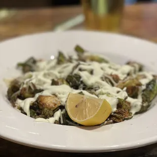 Fried Brussels Sprouts.