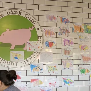 Clearly I&apos;m too old, but I wish I could&apos;ve been able to color a pig and have it up on the wall.