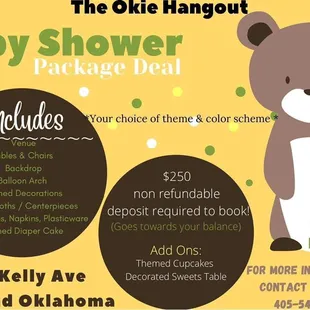 Baby Shower Package Deal