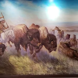 Fred Olds mural on the front wall.