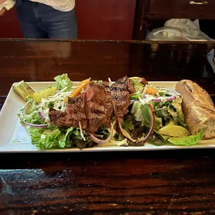 Steak salad is awesome!