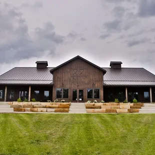 The sandstone terrace is  built in seating in our unique ceremony area
