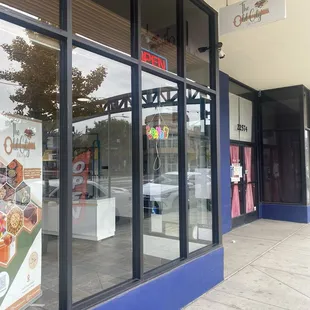 Signage next to entrance