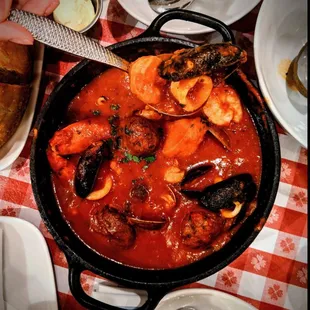 OG cioppino in all its glory, currently not the cioppino being served.