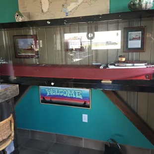 The old decor before the covid remodel.