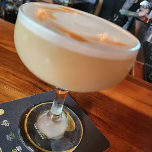 Egg White Whiskey Sour