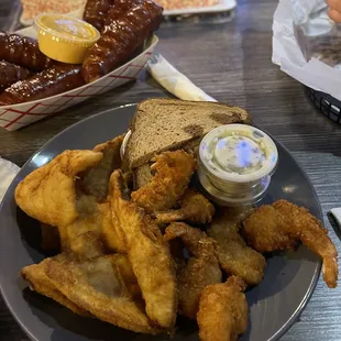 a plate of fried food