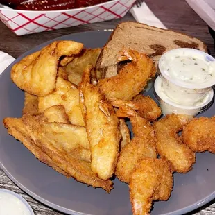 a plate of fried food