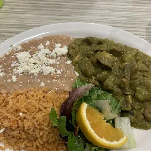 Chille verde combo